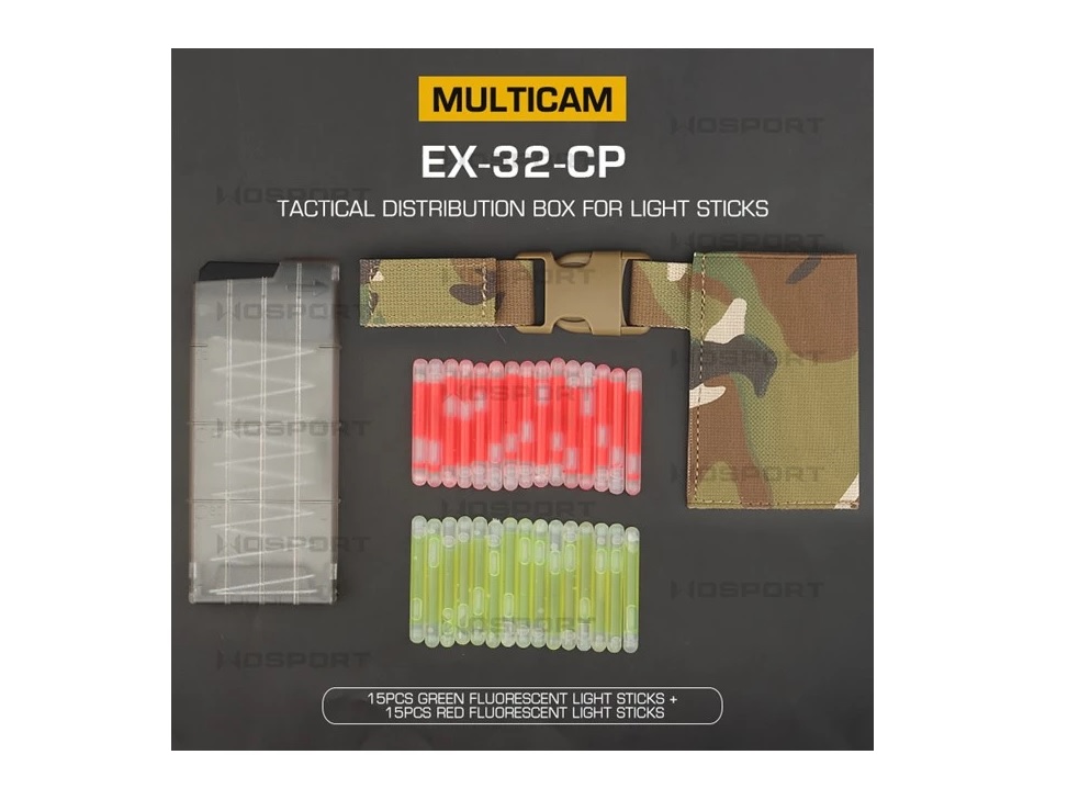 CUTIE TACTICA CU LIGHT STICKS - MULTICAM